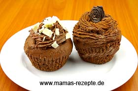 Bild von Schoko- Cupcakes mit Buttercreme