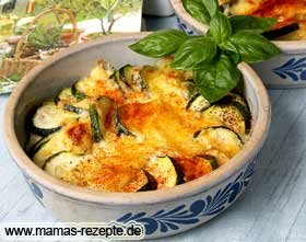 Ausserhalb oder im Bild oben rechts klicken zum Schließen. Bild von Zucchini mit Apfel Gratin