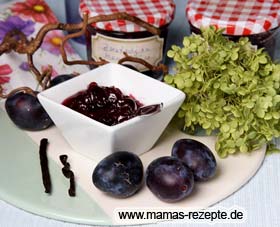 Bild von Zwetschgenkonfitüre mit Vanille und Zimt